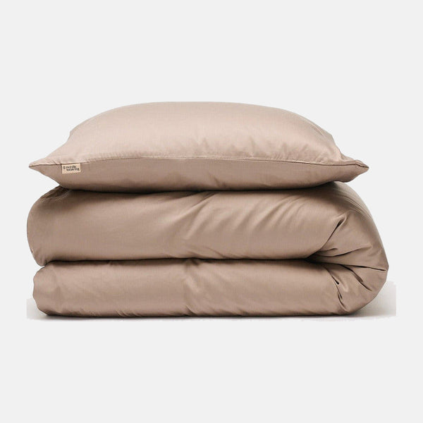 Bambus sengetøj taupe fra Nordic Weaving