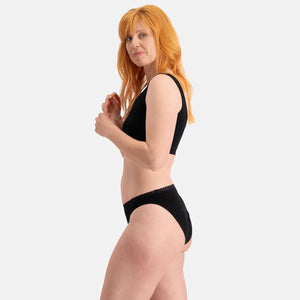 3 pak bambus tai trusser seamless med blonde i sort