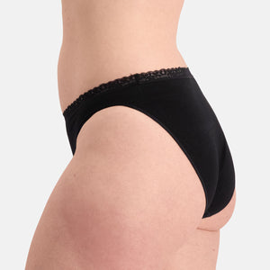 3 pak bambus tai trusser seamless med blonde i sort