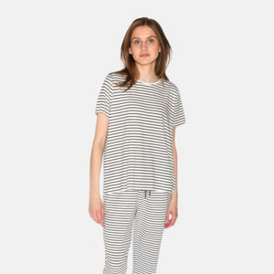 Stribet bambus T-shirt fra CCDK