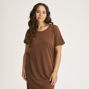 Brun bambus Big shirt fra JBS of Denmark