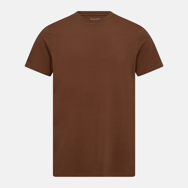 Brun t-shirt med r-ringad bambu