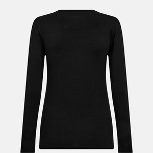 Sort langærmet bambus T-shirt   Decoy