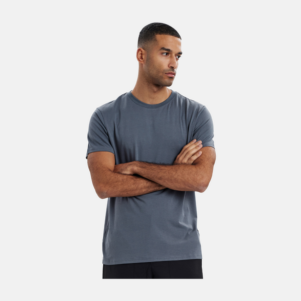 Grå bambus r-neck T-shirt