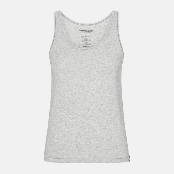 Grå bambus tank top - 2 pak