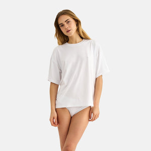 Hvid bambus oversize T-shirt fra JBS of Denmark