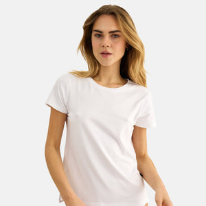 Hvid bambus T-shirt fra JBS of Denmark