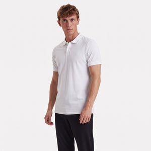 Hvid bambus polo shirt fra JBS of Denmark