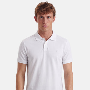 Hvid bambus polo shirt fra JBS of Denmark