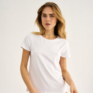 Hvid bambus T-shirt fra JBS of Denmark