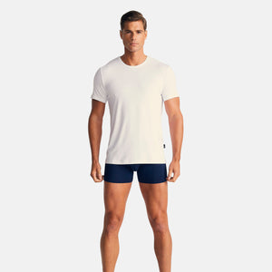 Hvid bambus V-hals T-shirt fra JBS of Denmark