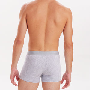 3 pak bambus underbukser i sort/grå/navy fra Jack & Jones på model bagfra