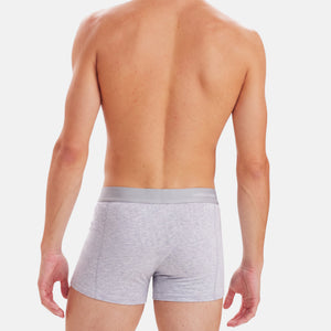3 pak bambus underbukser i sort/grå/navy fra Jack & Jones på model bagfra