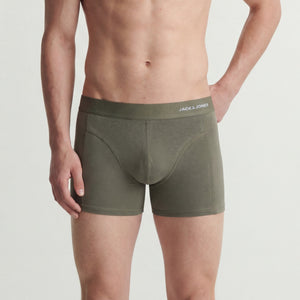 3 pak bambus underbukser i oliven/grøn/navy fra Jack & Jones