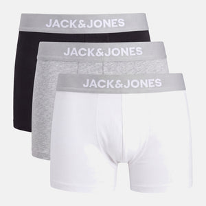 3 pak bambus underbukser i hvid/grå/sort fra Jack & Jones