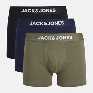 3 pak bambus underbukser i grøn/blå/sort fra Jack & Jones