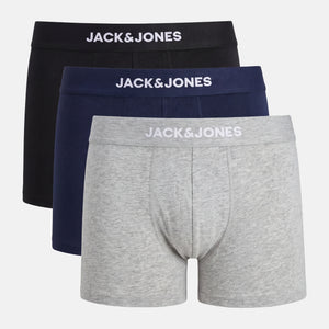 3 pak bambus underbukser i sort/grå/navy fra Jack & Jones