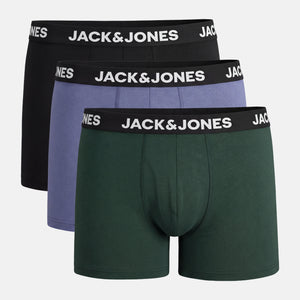 3 pak bambus underbukser i mørkegrøn/sort/blå fra Jack & Jones