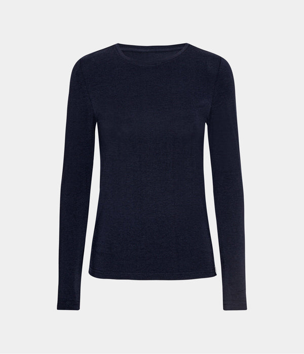 3-pack bambu långärmad t-shirt svart/vit/marinblå