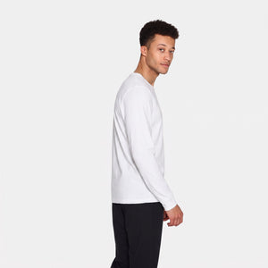 Langærmet bambus T-shirt i hvid fra Urban Quest