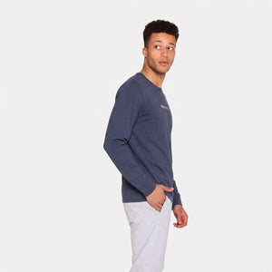 Langærmet bambus T-shirt i navy fra Urban Quest