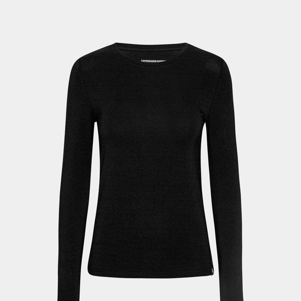 3-pack bambu långärmad t-shirt svart/vit/marinblå