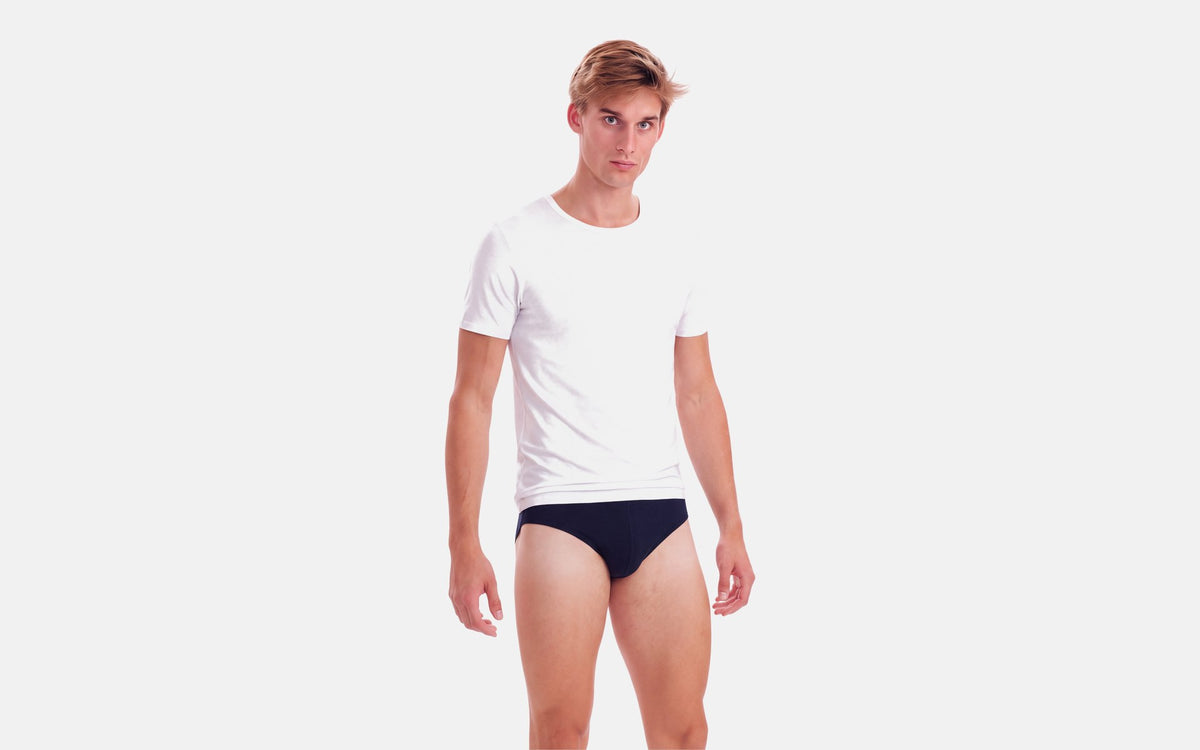 Lindbergh – 2 pak hvid slim fit bambus T-shirt