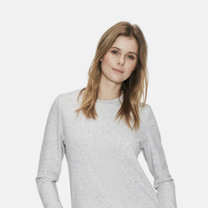 Lys grå melange bambus sweatshirt