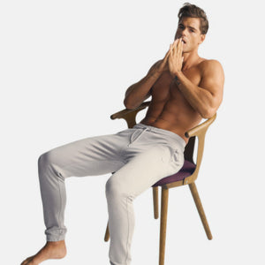 Grå bambus sweatpants