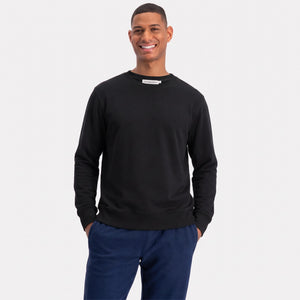 Mike Sort bambus sweatshirt fra Bamboo Basics