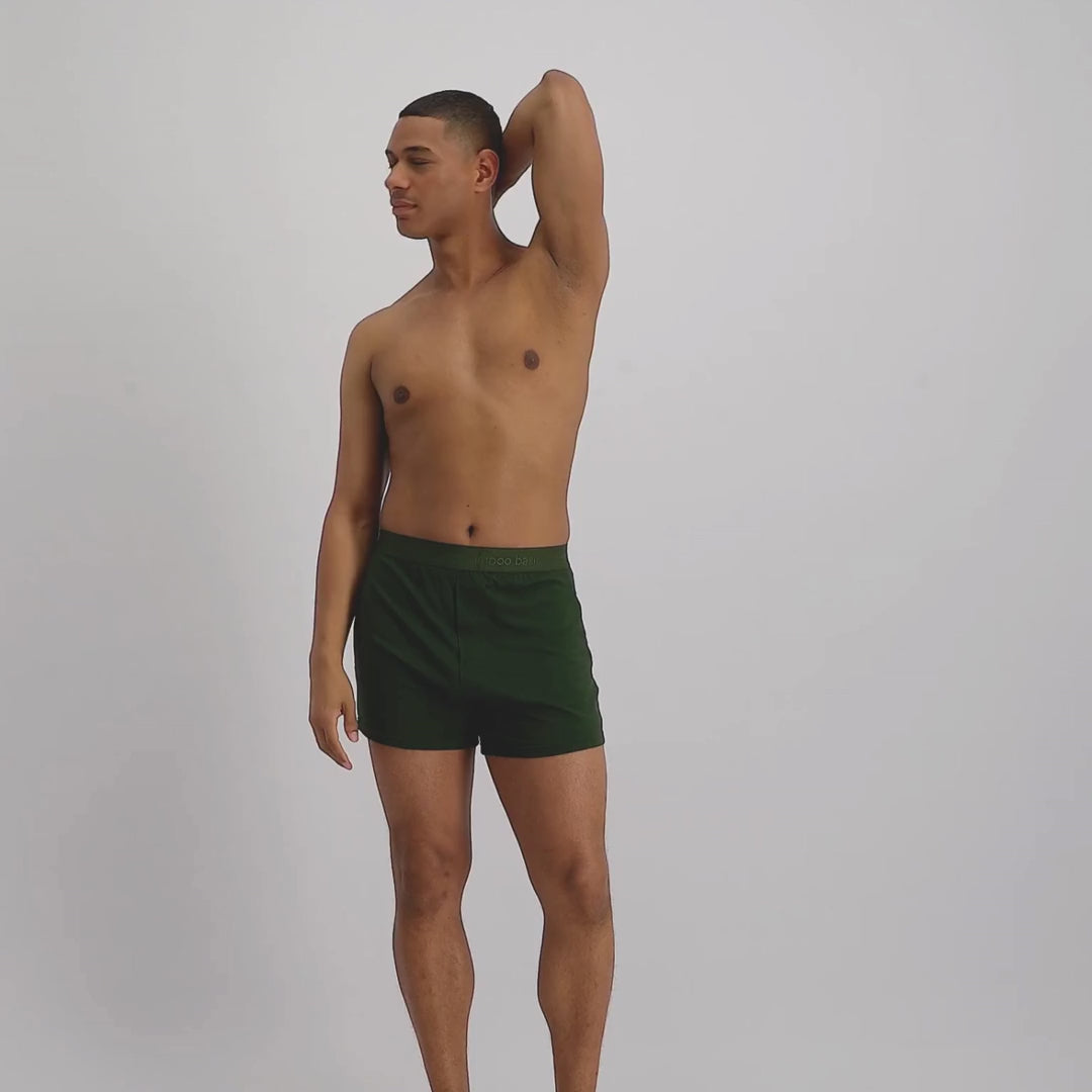 2 pak Blå bambus Boxershorts fra Bamboo Basics
