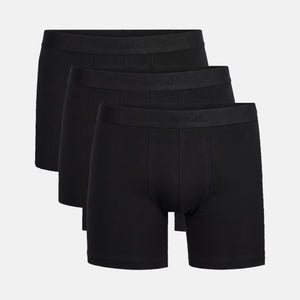 3 pak sort bambus underbukser med lange ben
