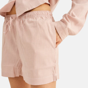 Stribet bambus natshorts