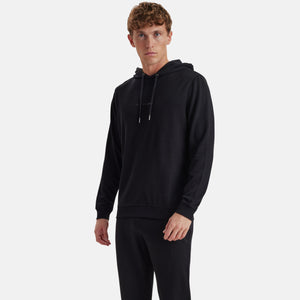 Sort badge hoodie joggingsæt i bambus fra JBS of Denmark