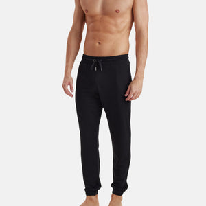 Sort badge hoodie joggingsæt i bambus fra JBS of Denmark