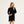 Sort bambus hoodie kjole