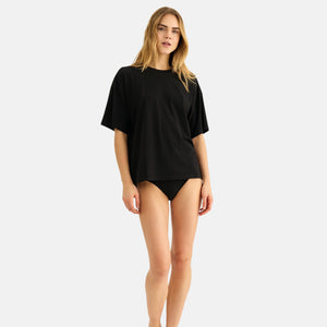 Sort bambus oversize T-shirt fra JBS of Denmark