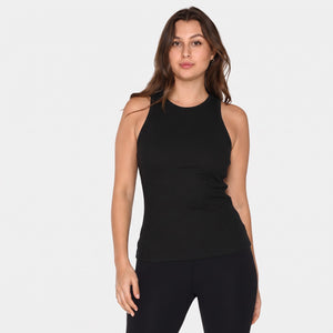 Sort rib bambus Tank Top fra Urban Quest