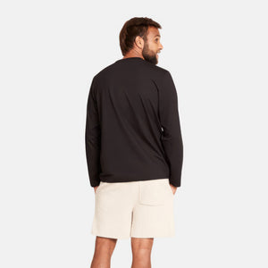 Sort langærmet bambus T-shirt fra Boody billede 3
