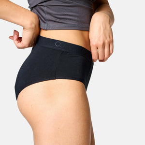 Sort menstruationstrusse Hipster - Kraftig