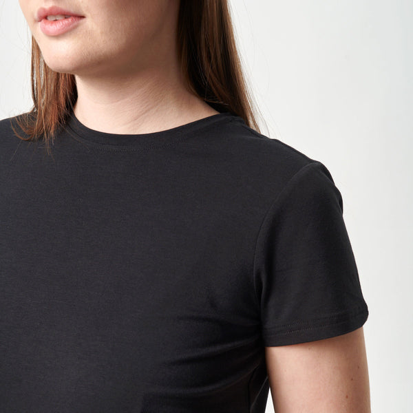 3-pack svart bambu-t-shirt