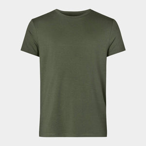 Army grön bambu crew neck T-shirt Resteröds