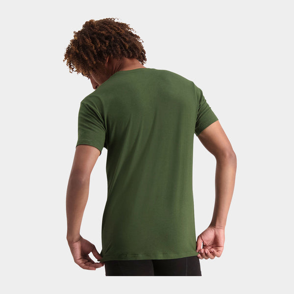 Ruben bambus crew neck T-shirt - mørkegrøn 2 pak    Bamboo Basics