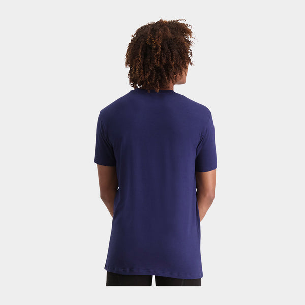 Ruben bambus crew neck T-shirt - navy 2 pak    Bamboo Basics