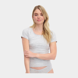 Kate bambus T-shirt rund hals - lysegrå 2 pak    Bamboo Basics