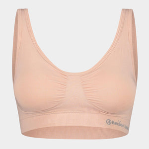 Fleur bambus vatteret bh uden bøjle - rose nude S   Bamboo Basics