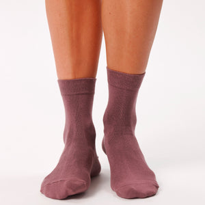 5 par bambus strømper i mauve og stribe mix    Copenhagen Bamboo
