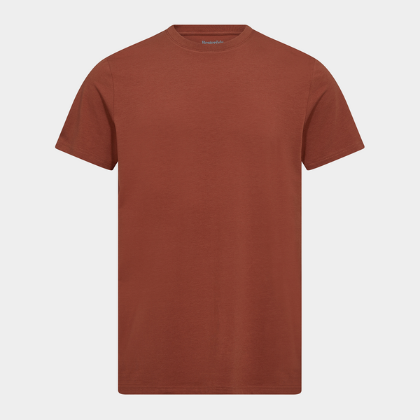 Kopparbrun bambu T-shirt rund hals
