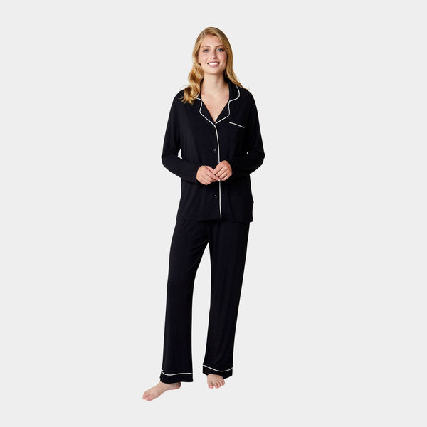 Joy bambu pyjamasskjorta - svart CCDK