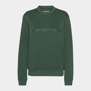 Grøn bambus sweatshirt med logo XS   Copenhagen Bamboo